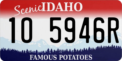 ID license plate 1O5946R