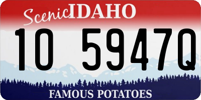 ID license plate 1O5947Q