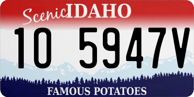 ID license plate 1O5947V