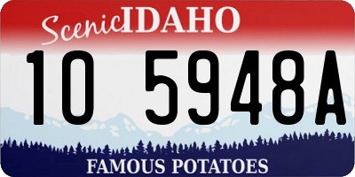 ID license plate 1O5948A