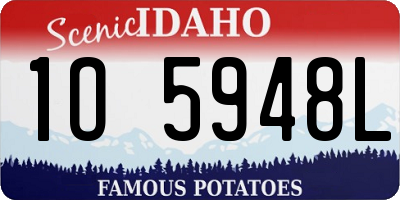 ID license plate 1O5948L