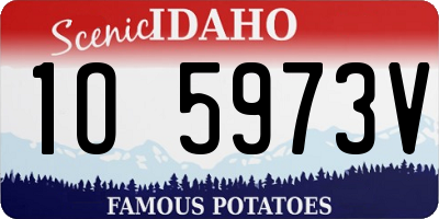 ID license plate 1O5973V