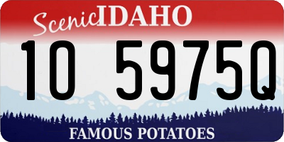 ID license plate 1O5975Q