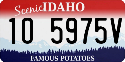 ID license plate 1O5975V