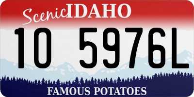 ID license plate 1O5976L