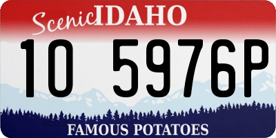 ID license plate 1O5976P