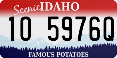 ID license plate 1O5976Q