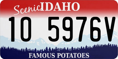 ID license plate 1O5976V
