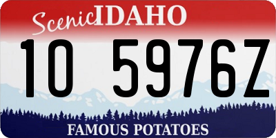 ID license plate 1O5976Z