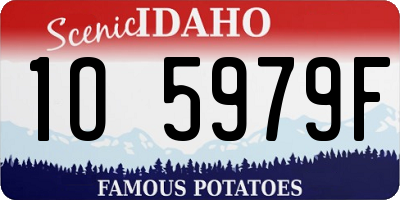 ID license plate 1O5979F