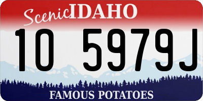 ID license plate 1O5979J