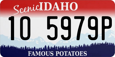 ID license plate 1O5979P