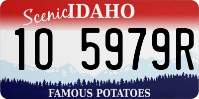 ID license plate 1O5979R
