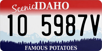 ID license plate 1O5987V