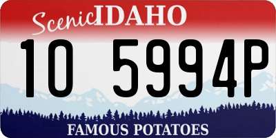ID license plate 1O5994P