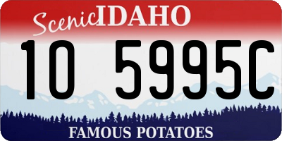 ID license plate 1O5995C