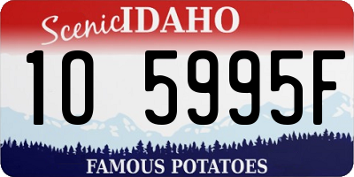 ID license plate 1O5995F