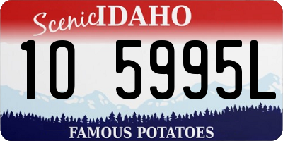 ID license plate 1O5995L