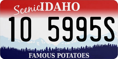 ID license plate 1O5995S