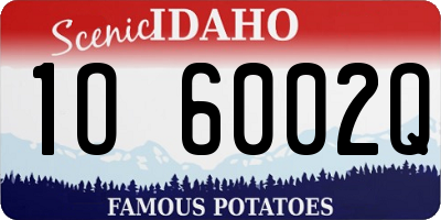 ID license plate 1O6002Q