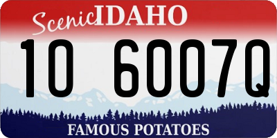 ID license plate 1O6007Q