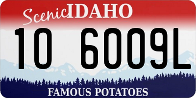 ID license plate 1O6009L