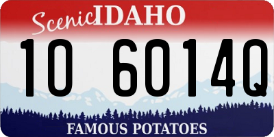 ID license plate 1O6014Q
