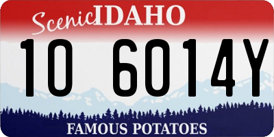 ID license plate 1O6014Y