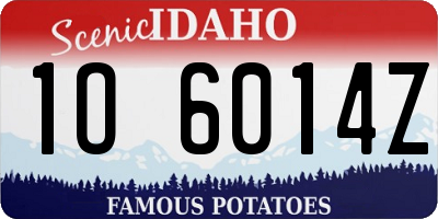 ID license plate 1O6014Z
