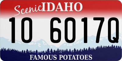 ID license plate 1O6017Q