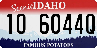 ID license plate 1O6044Q