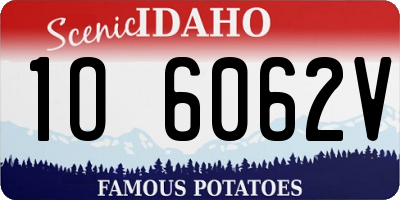 ID license plate 1O6062V