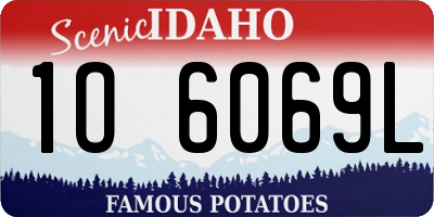 ID license plate 1O6069L