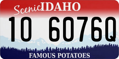 ID license plate 1O6076Q