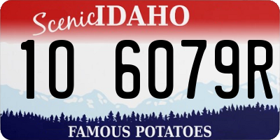 ID license plate 1O6079R