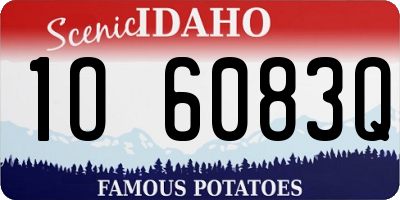 ID license plate 1O6083Q