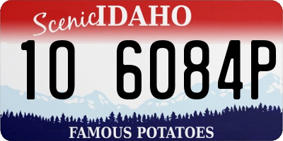 ID license plate 1O6084P