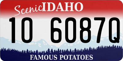 ID license plate 1O6087Q