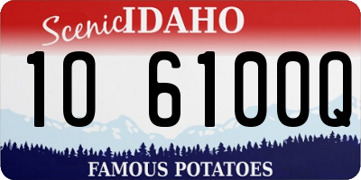 ID license plate 1O6100Q