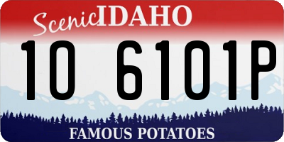ID license plate 1O6101P