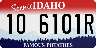 ID license plate 1O6101R