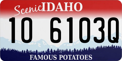ID license plate 1O6103Q