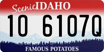 ID license plate 1O6107Q