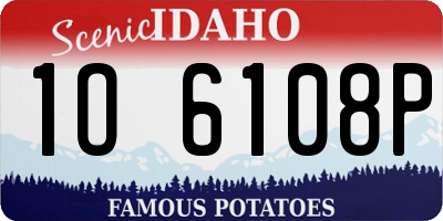 ID license plate 1O6108P