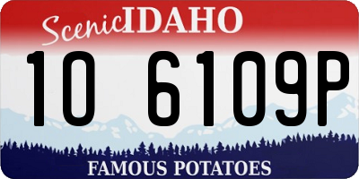 ID license plate 1O6109P