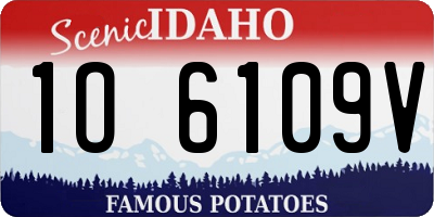 ID license plate 1O6109V