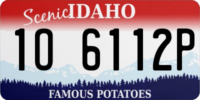 ID license plate 1O6112P