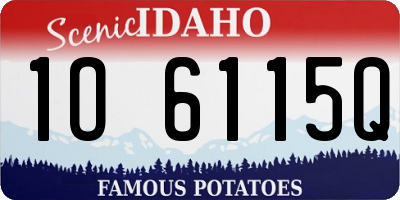ID license plate 1O6115Q