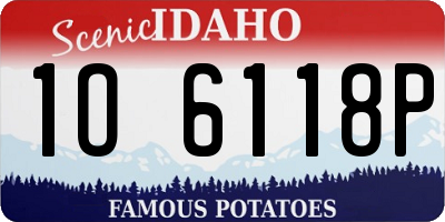 ID license plate 1O6118P