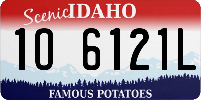 ID license plate 1O6121L